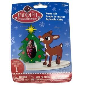 Rudolph Red Nosed Reindeer Foam Ornament Kit Christmas Tree Picture Frame Darice